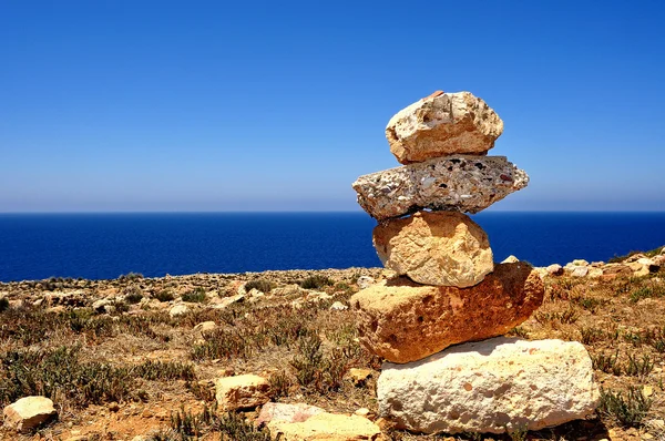 Sardinien: Alghero, Strand von Bombarde Stockbild