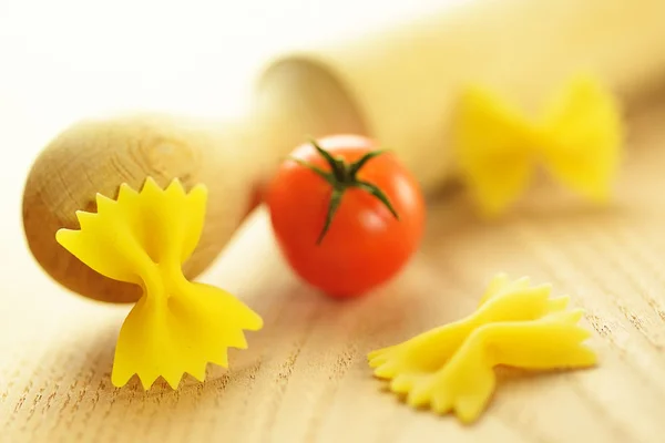 Farfalle, italian raw pasta — Stock Photo, Image