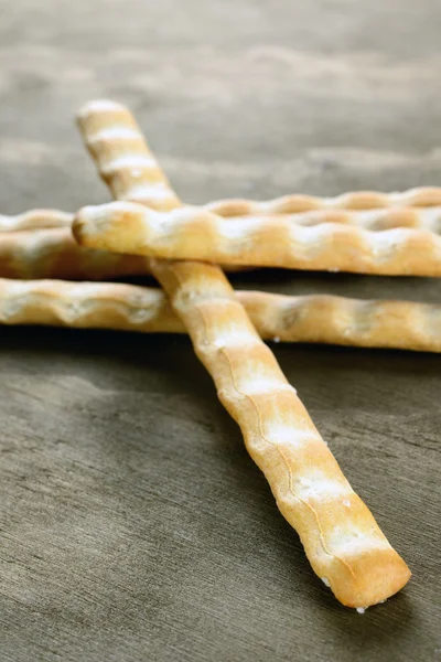 Grissini, italian bread sticks, selective focus — Stock Photo, Image