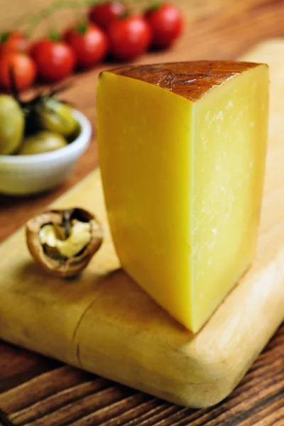 Pecorino toscano, olasz juhsajt, tipikus toszkán — Stock Fotó