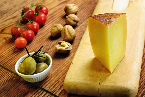 Pecorino toscano, italský ovčí sýr, typické pro Toskánsko — Stock fotografie