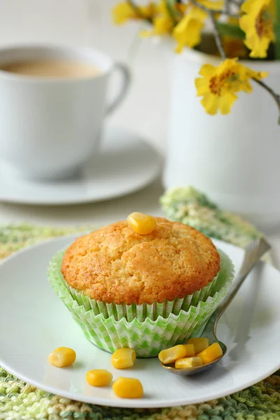 Homemade gluten-free muffins from corn flour — Stock Photo, Image