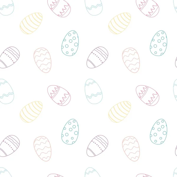 Happy Easter pattern with Easter eggs — Stock Vector
