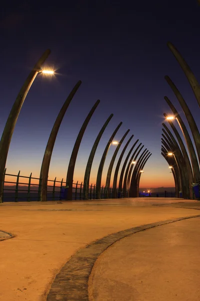 Umhlanga pier gündoğumu — Stok fotoğraf