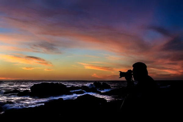 Fotógrafo a trabalhar — Fotografia de Stock