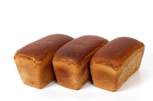 Three loaves of rye bread — Stock Photo, Image