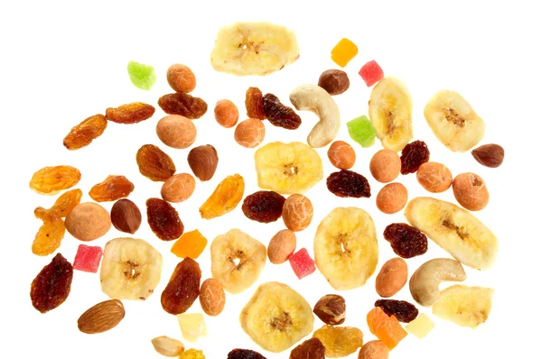 Nueces mixtas, frutos secos y confitados —  Fotos de Stock