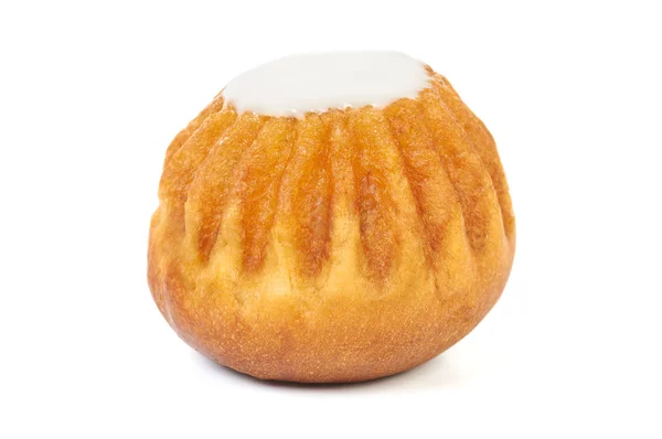 Glazed sweet bun — Stock Photo, Image