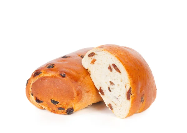 Roll met rozijnen — Stockfoto