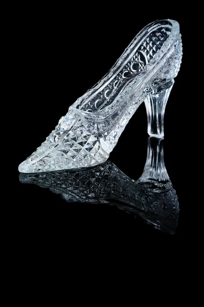 Жінка кристал взуття — стокове фото