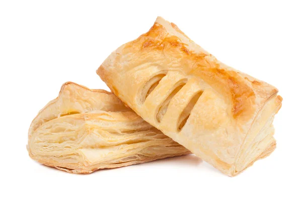 Two pieces of puff pastry — Stock Photo, Image