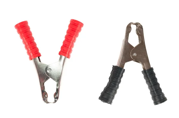 Two crocodile clips — Stock Photo, Image