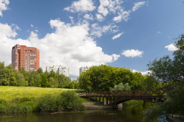 Bridge across the river — Stock Photo, Image