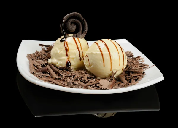 Helado con virutas de chocolate — Foto de Stock