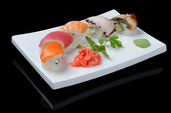 Seafood rolls — Stock Photo, Image