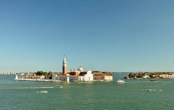 Venice Italy Beautiful View Venetian Lagoon San Giorgio Maggiore Island — Stock Photo, Image