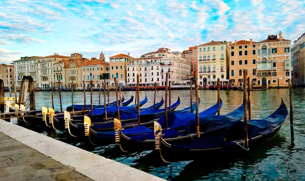 Венеция Италия Европа Венецианский Вид Гранд Канал Гондолы Старый Город — стоковое фото