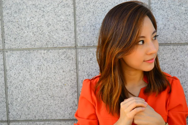 Portret azjatycki biznes młoda kobieta — Zdjęcie stockowe