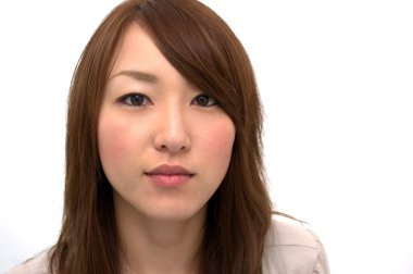 güzel Asyalı kız portre