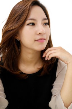 Asyalı iş kadınının portresi