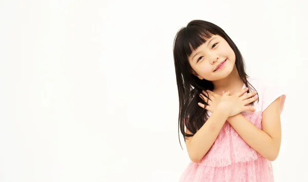 Asiático pequena menina 's retrato — Fotografia de Stock