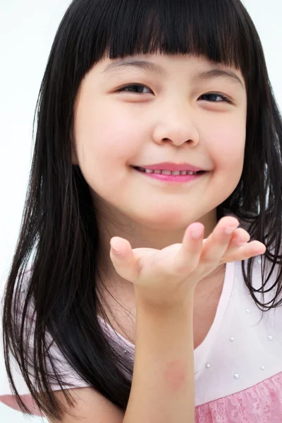 아시아 어린 소녀의 초상화 — 스톡 사진