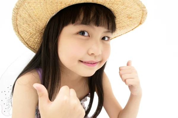 Girl giving OK — Stock Photo, Image