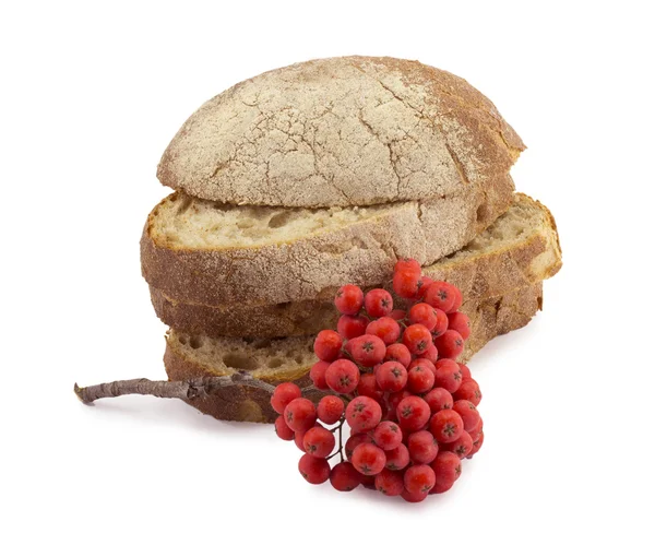 Bread and rowan — Stock Photo, Image