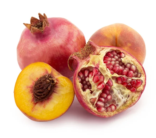 Pomegranate, peach — Stock Photo, Image