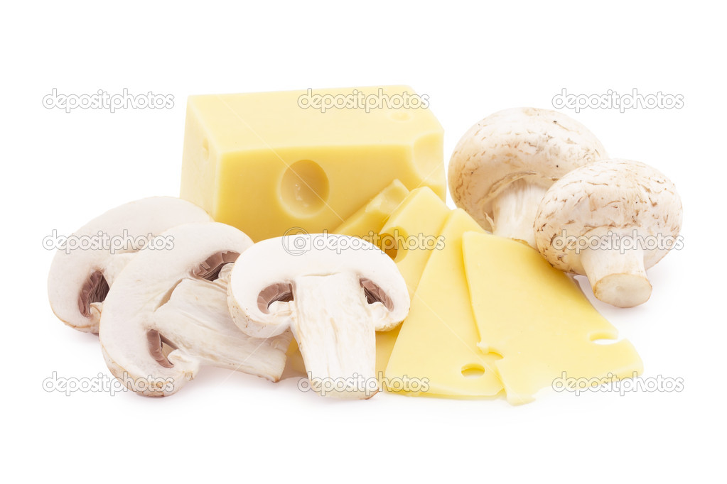 Champignon mushroom and cheese