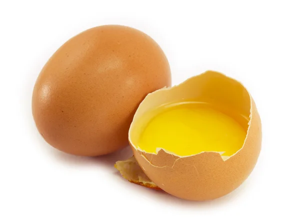 Яичный желток и яйцо — стоковое фото