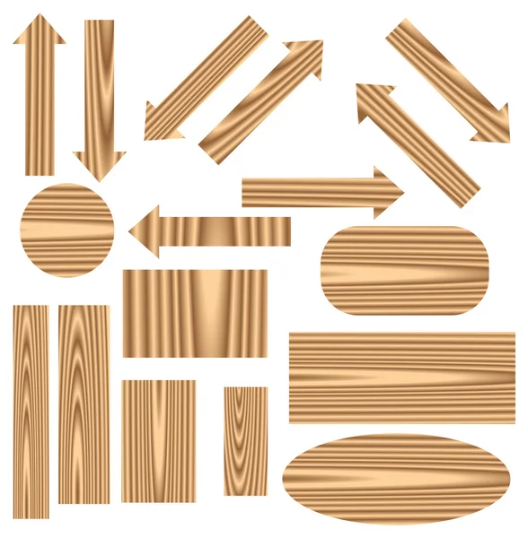 Wooden arrows — Stock Vector