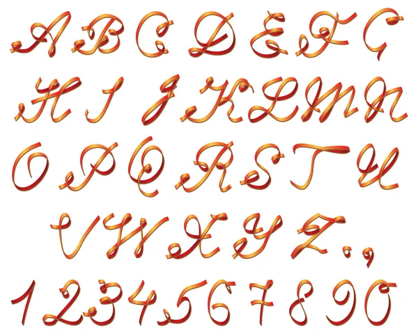 Cinta del alfabeto — Archivo Imágenes Vectoriales