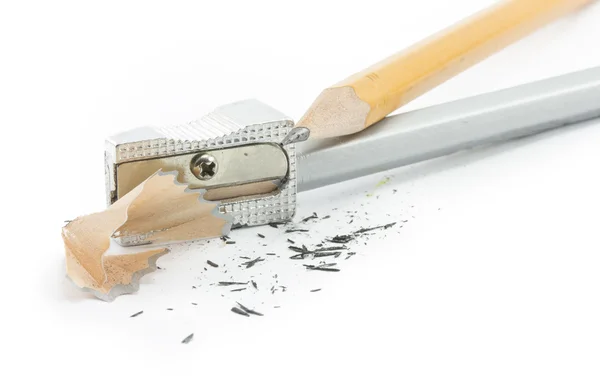 Sharp pencil and sharpener Stock Picture