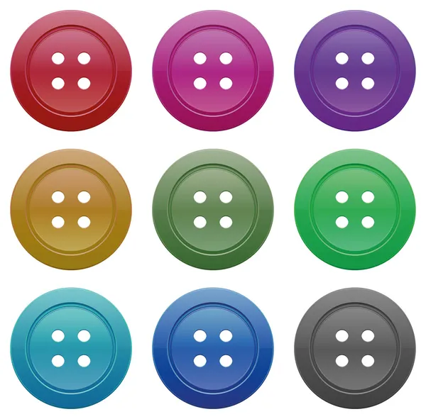 Buttons for garments — Stock Vector