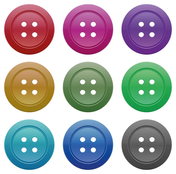 Buttons for garments — Stock Vector