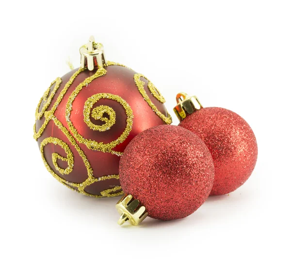 New Year, Christmas balls, decorations and gifts — Stock Photo, Image