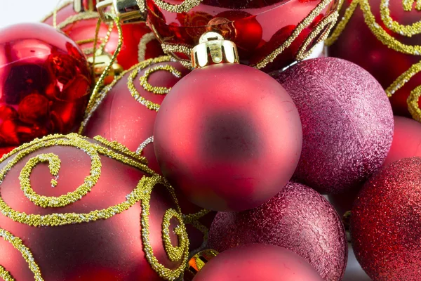 Ano Novo, bolas de Natal, decorações e presentes — Fotografia de Stock