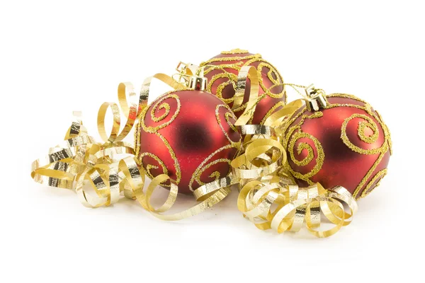 New Year, Christmas balls, decorations and gifts — Stock Photo, Image