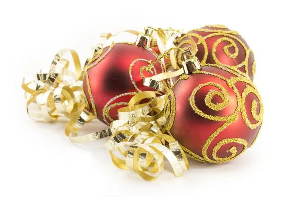 New Year, Christmas balls, decorations and gifts — Stock Photo, Image