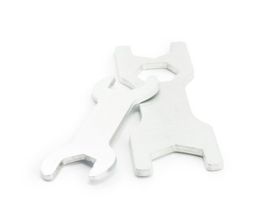 İngiliz anahtarı beyaz arkaplanda izole edildi