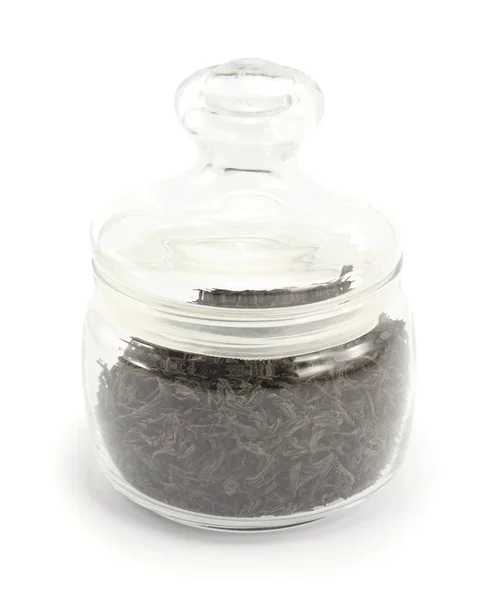 Tea in a glass jar — Stock Photo, Image