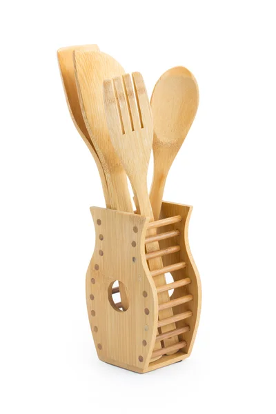Wooden spoon, spatula — Stock Photo, Image