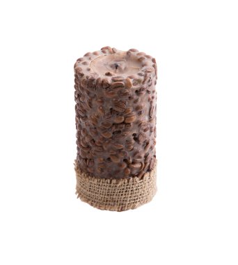 kahve çekirdekleri ile mum