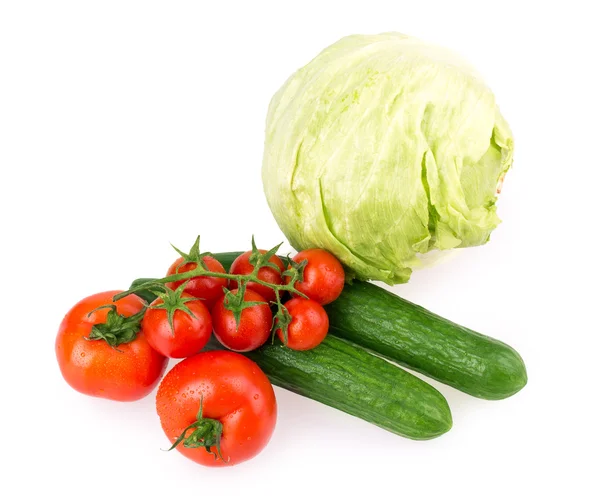 Tomato, cucumber, cabbage — Stock Photo, Image