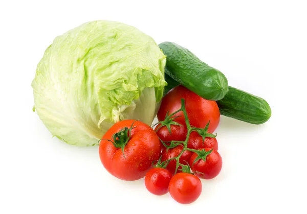 Tomato, cucumber, cabbage — Stock Photo, Image