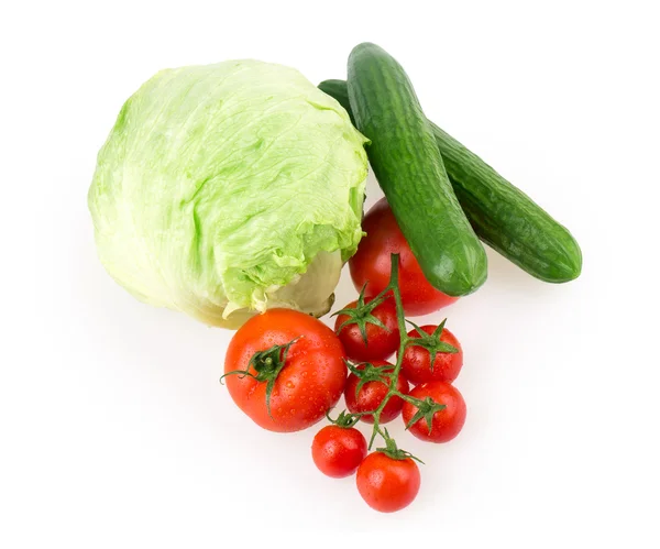Tomato, cucumber, cabbage — Stock Photo, Image