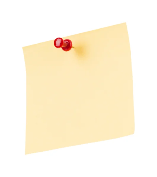 Yellow note paper — Stock Photo, Image