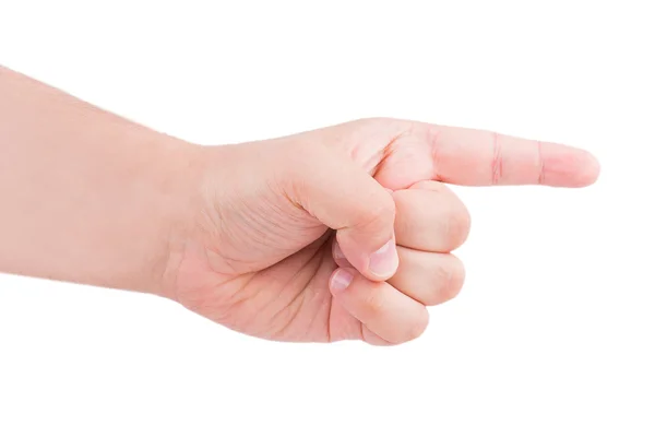 Counting man hands — Stock Photo, Image