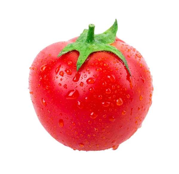 Červené zralé rajče — Stock fotografie